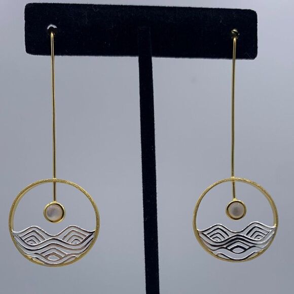 NWOT, solid sterling 925 silver with 18 K gold vermeil accents, birds on branch - Picture 12 of 12